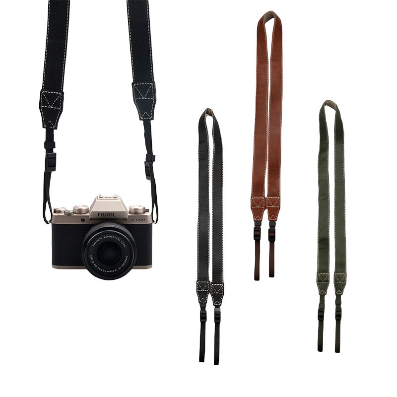 Camera Strap Leather - Universal ajustável vintage couro do plutônio