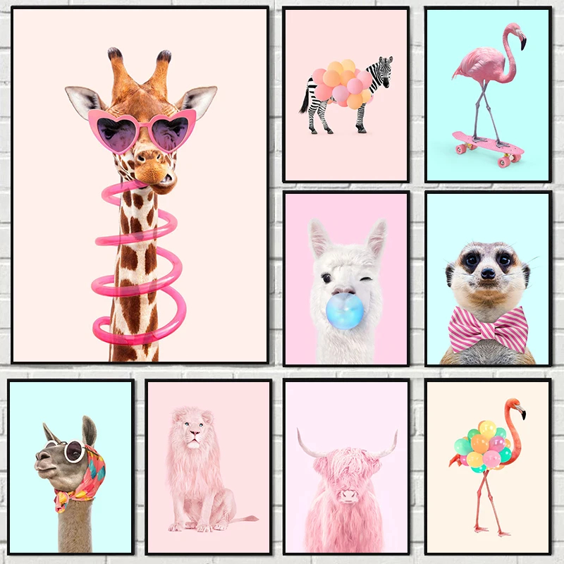 Photography Trend - Pôster de Festa Divertido com Girafa,