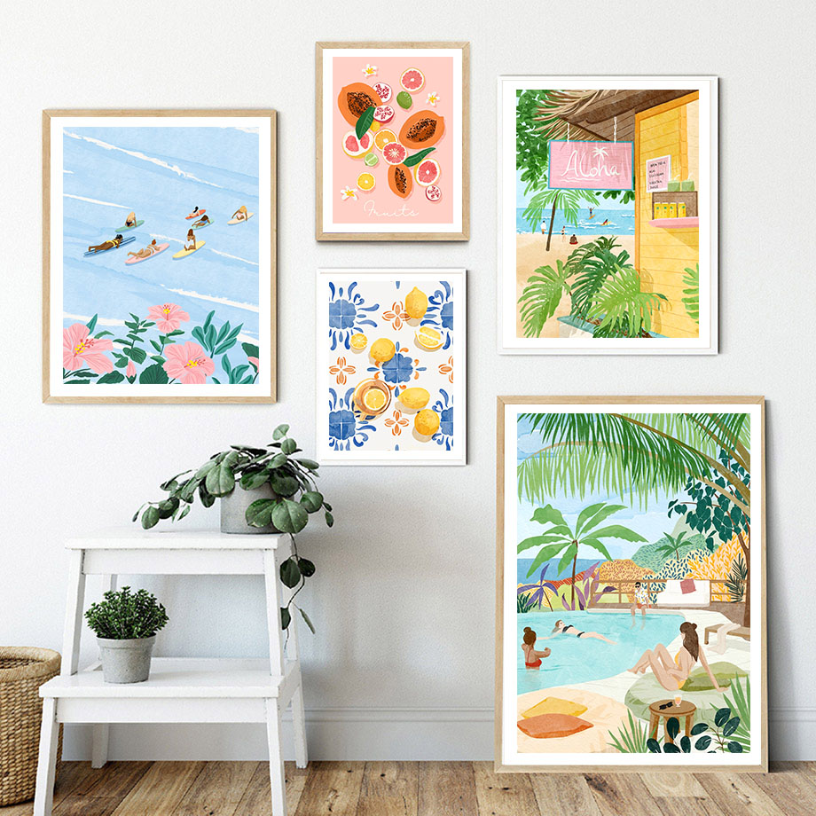 Photography Trend - Moda marroquina menina tropical planta folha