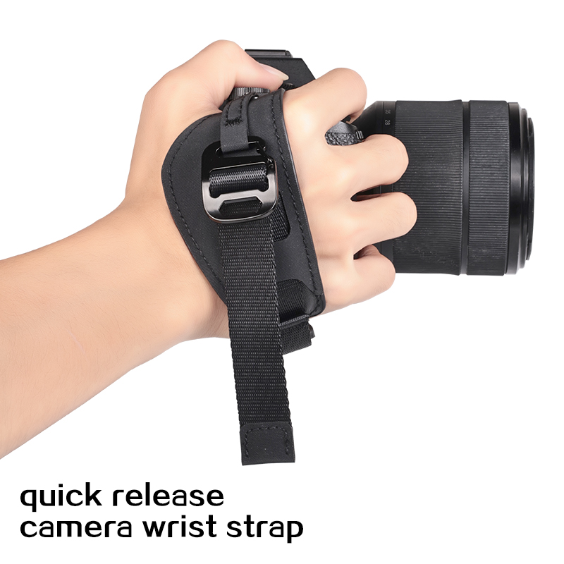 Camera Strap Leather - Alça de pulso para câmera de