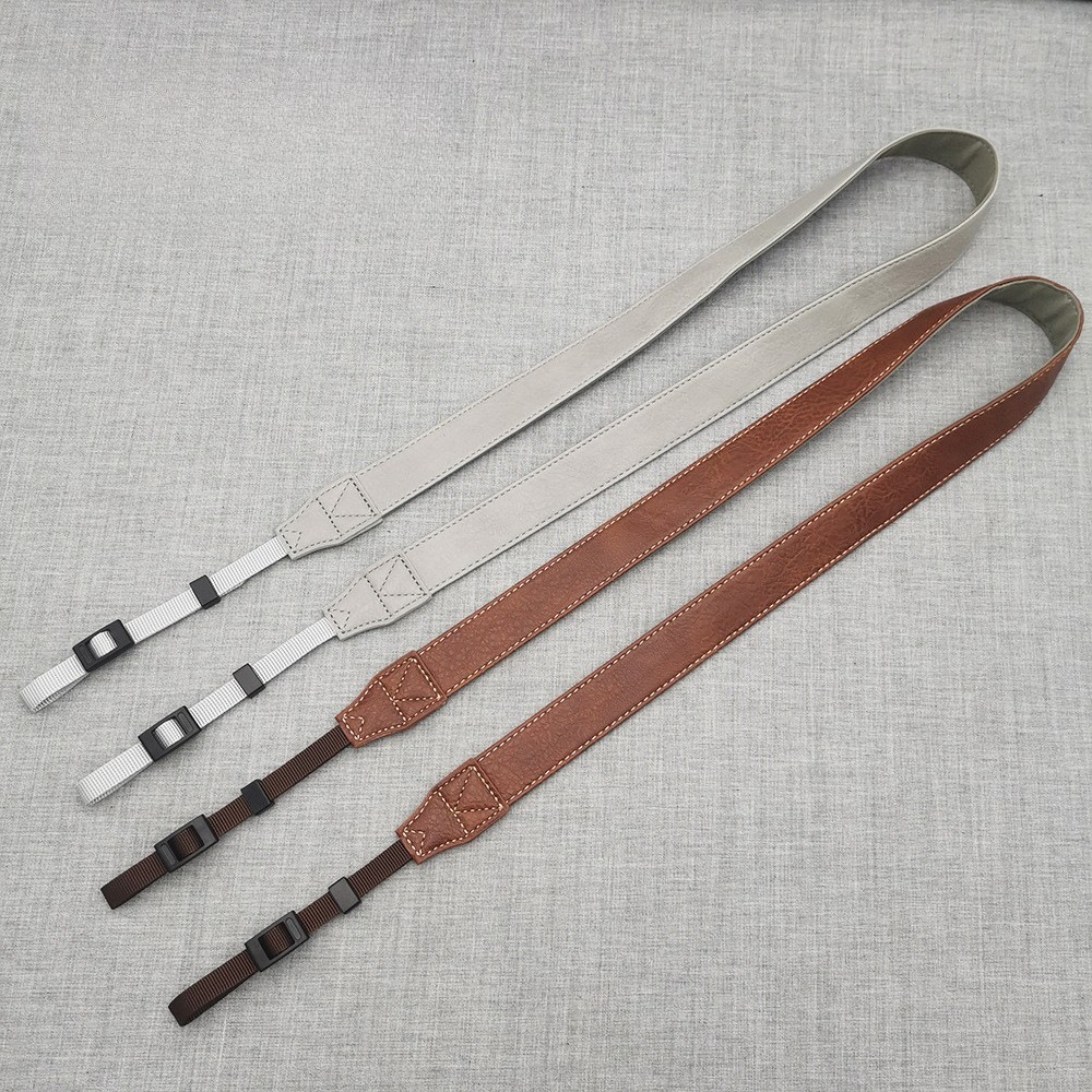 Camera Strap Leather - Alça de ombro para câmera de