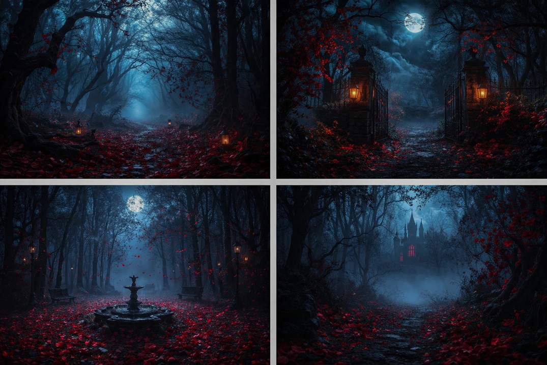 Photography Dark Cloth - Fundo de Estúdio Fotográfico de Halloween