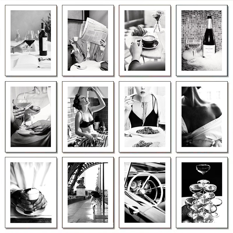 Photography Black And White - Pôsteres e Quadros Modernos de Luxo: