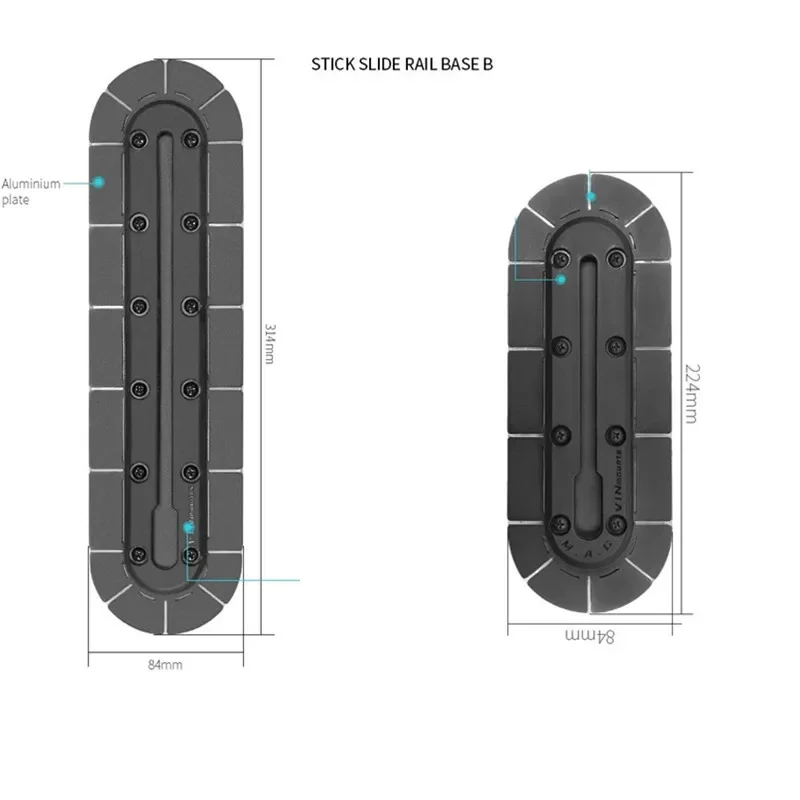 Camera Slider Rail - Base de fita adesiva suporte de