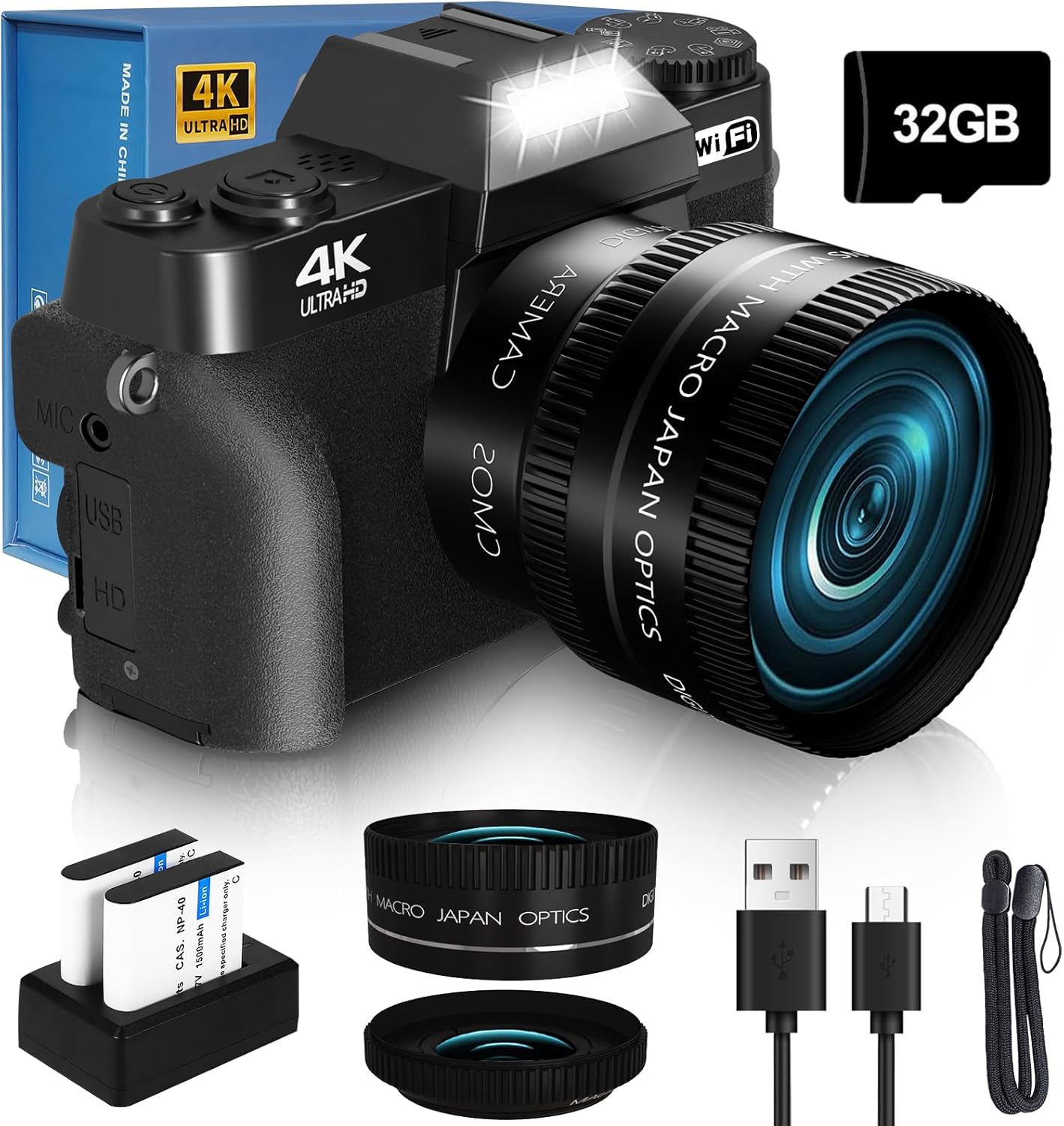 Photography Camera - Câmera Digital para Vlogging e Fotografia