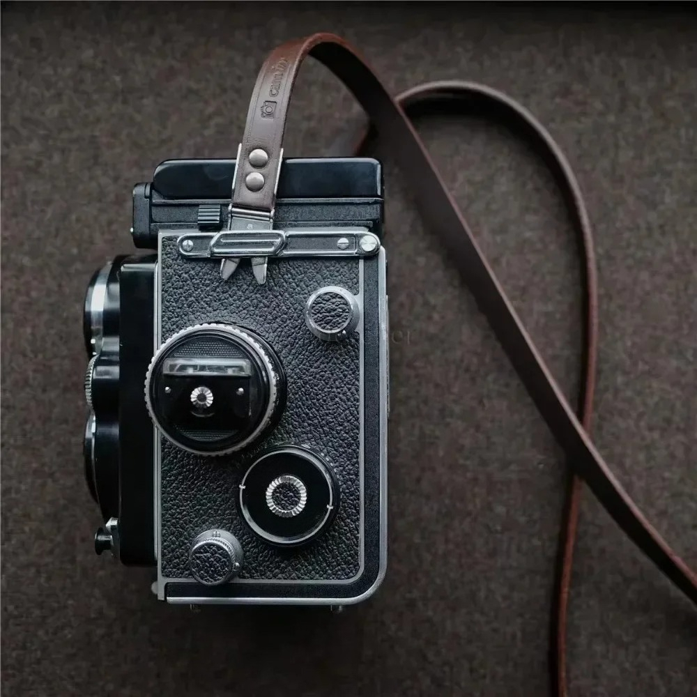 Camera Strap Leather - Alça de ombro para câmera de