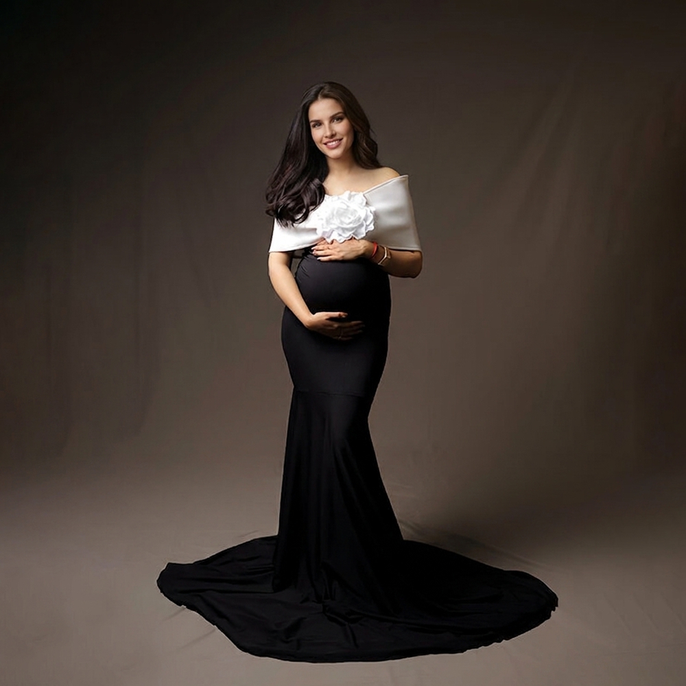 Photography Black And White - Vestidos para Fotografia de Maternidade Brancos