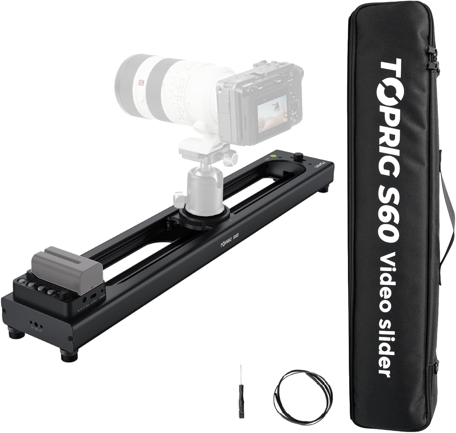 Camera Slider Rail - Accsoon toprig s40 motorizado slider controle