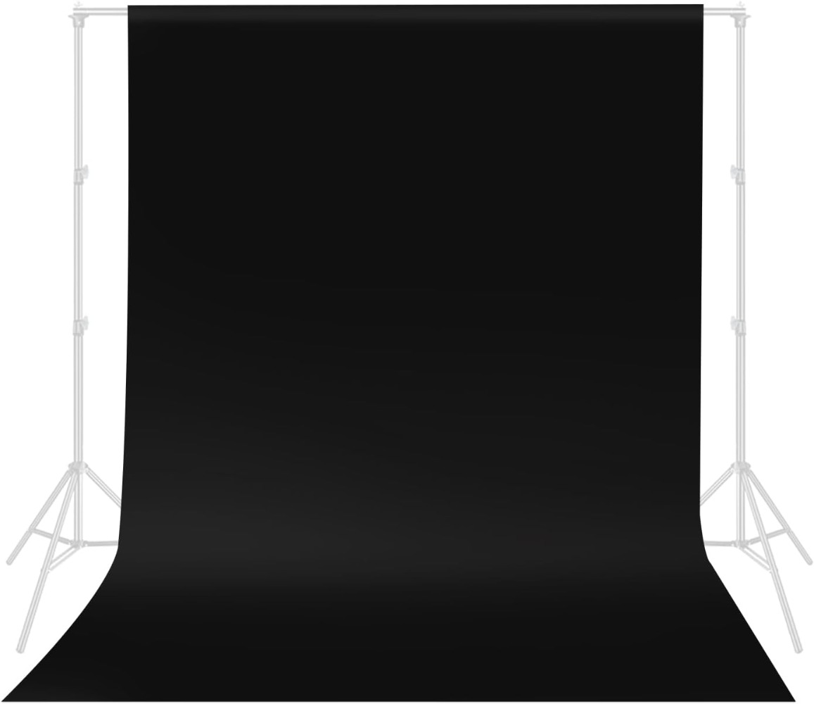 Photography Backdrop Muslin - Fundo preto para fotografia, tela de