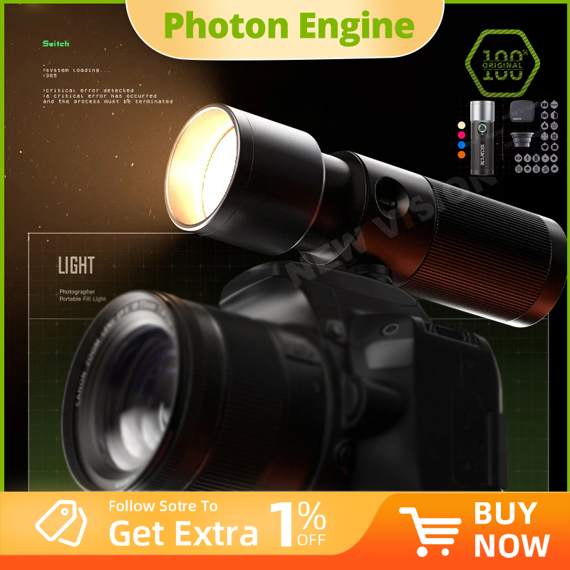 Photography And Videography - SIDANDE Lanterna de videografia com zoom