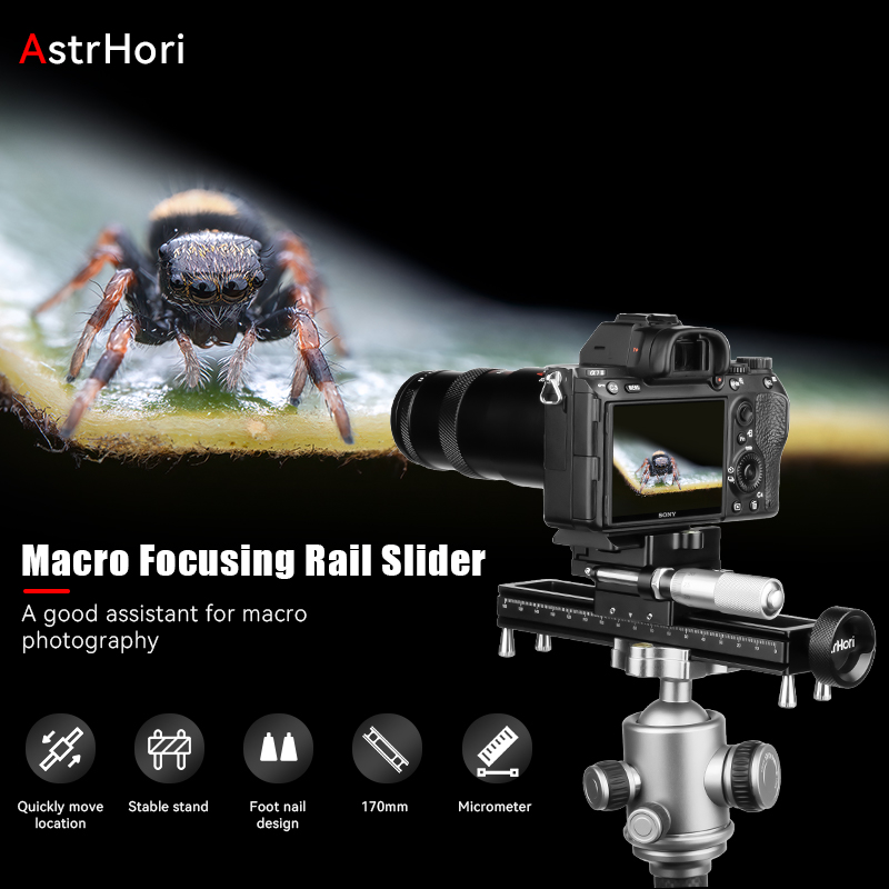 Astrhi 170mm portátil liga de  - Camera Slider Rail avaliação e preço