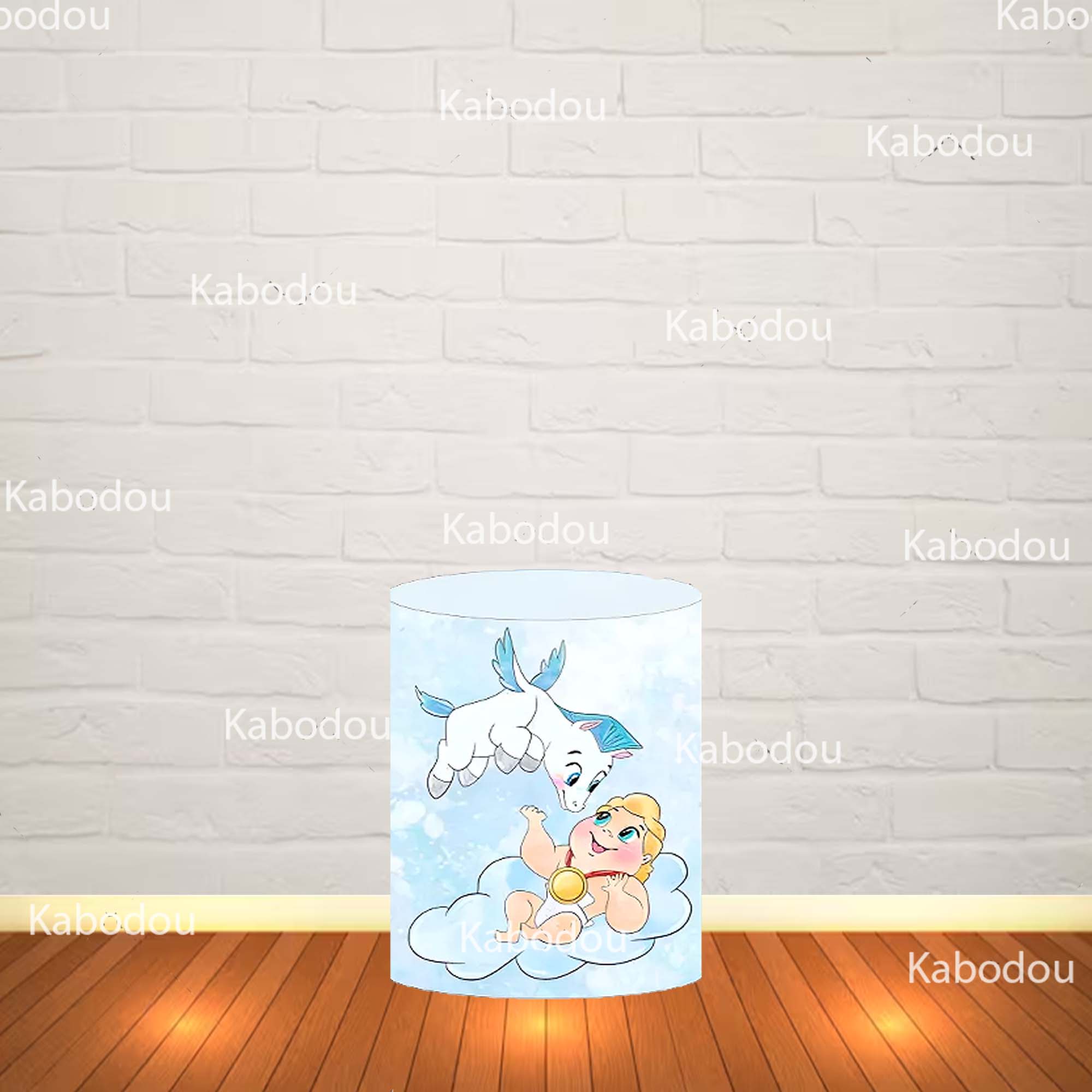 Fundo Redondo Azul Bebê Hércul - Photography Class avaliação e preço
