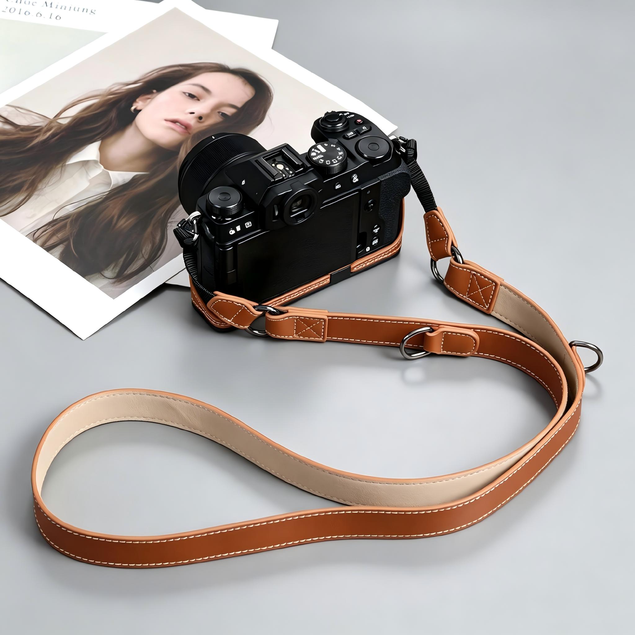 Alça de Câmera Retrô em Couro  - Camera Strap Leather avaliação e preço