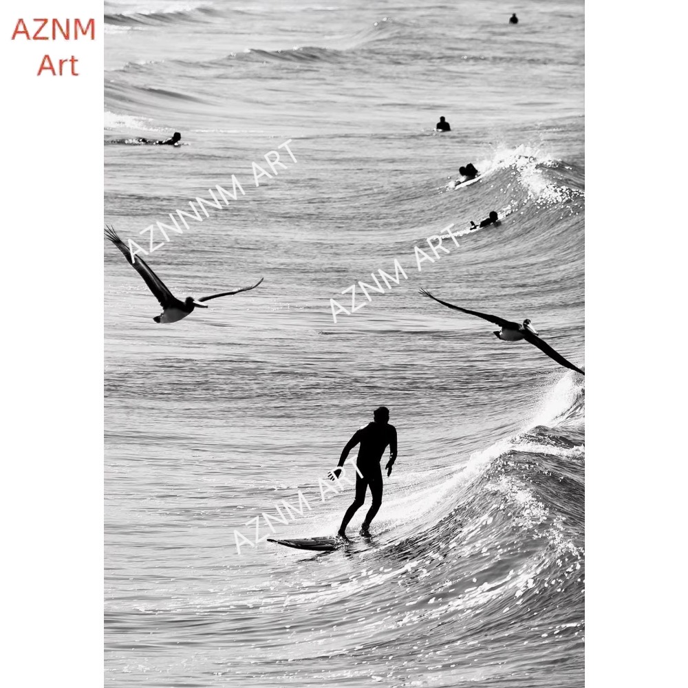 1pc, fino surf preto e branco  - Photography Black And White avaliação e preço