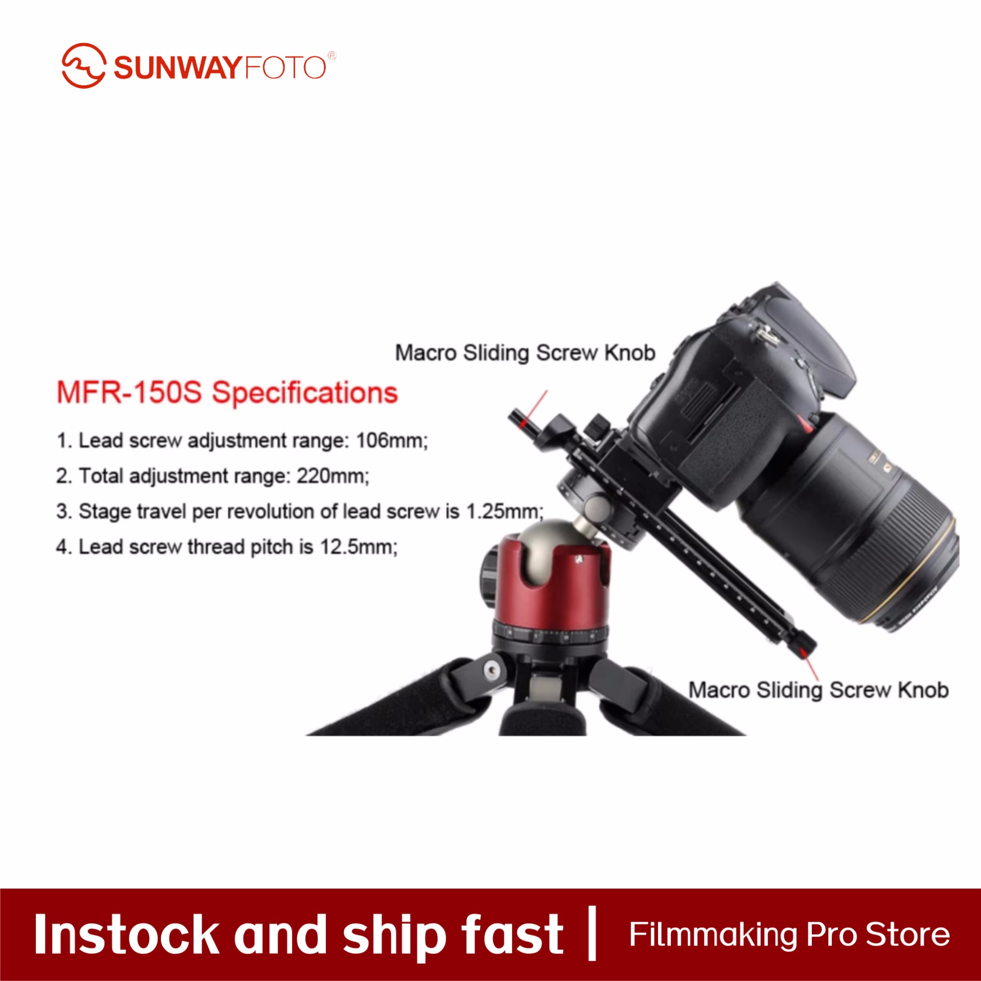 Acessórios para Câmera SUNWAYF - Camera Slider Rail avaliação e preço