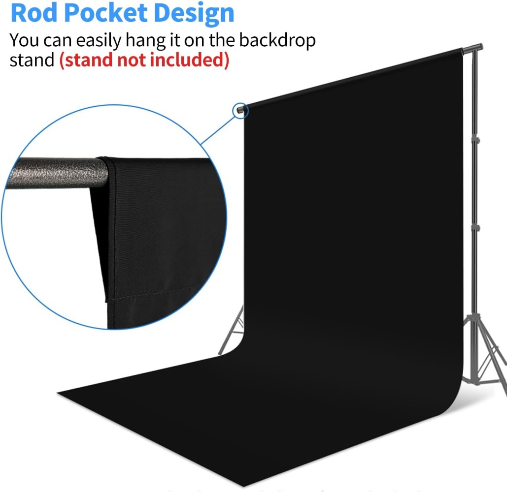 Fundo preto para fotografia, t - Photography Backdrop Muslin avaliação e preço