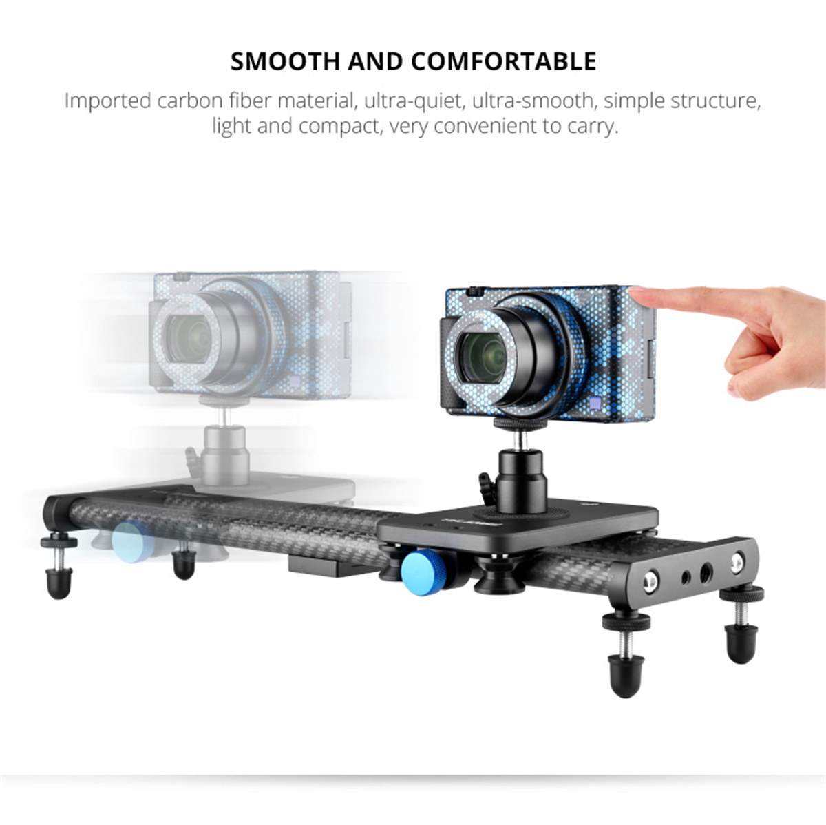 Yelangu 40cm slider de pista d - Camera Slider Rail avaliação e preço