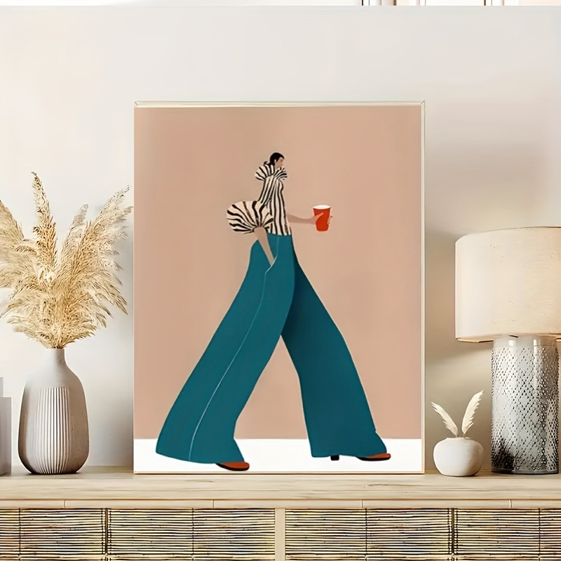 Moda azul calças mulher poster - Photography Trend avaliação e preço