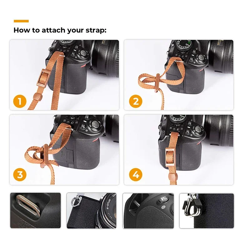 Alça de Câmera Portátil Ajustá - Camera Strap Leather avaliação e preço